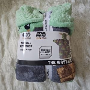 Disney Star Wars Baby Yoda Kids Plush Oversized Hoodie
